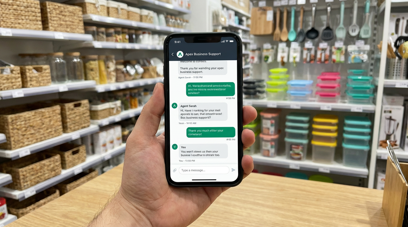 Interface de chat com suporte IA do Tilvo